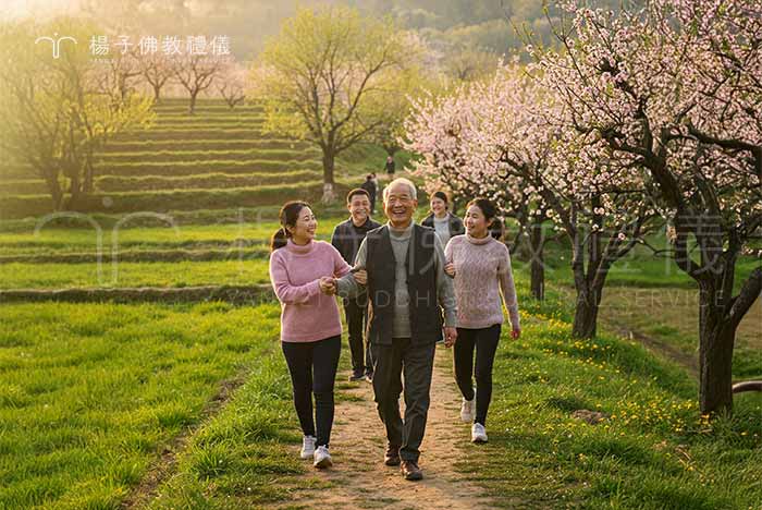 古人在「清明」的主要活動是出城上墳去祭祖、掃墓，同時春遊踏青。｜楊子佛教禮儀公司